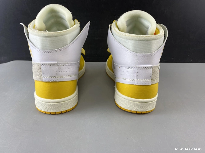 Jordan Powder Air White Off-White AQ0818-149 Yellow-Cone x 1 Dark NRG 0627